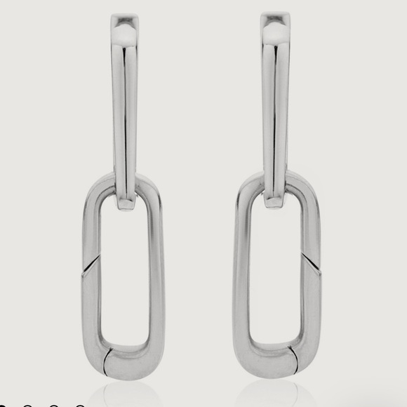 MONICA VINADER NEWSilver Alta Capture Charm Drop Earrings
